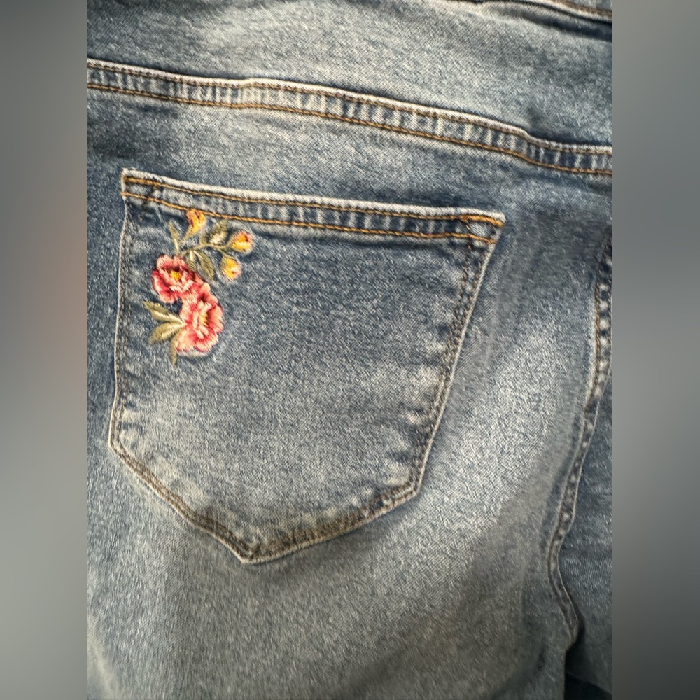 New Driftwood Jeans Women’s Sz 20 Collette Embroidered straight leg cropped - Picture 10 of 14